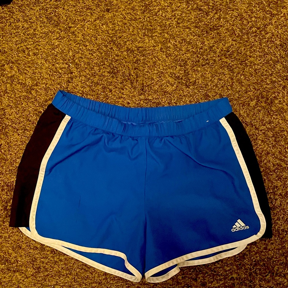 Blue adidas active shorts💙